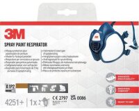 3M Atemschutzmaske 4251+ FFA1 P2 RD DIN EN 405:2001,...