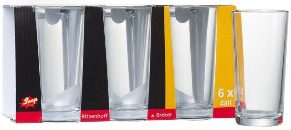 Ritzenhoff & Breker Trinkgläser 4ALL 270,0 ml, 6 St.