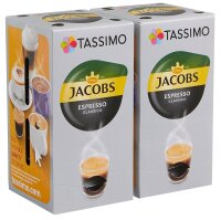 TASSIMO JACOBS ESPRESSO CLASSICO Kaffeediscs, Arabica- und Robustabohnen kräftig, 16 St.