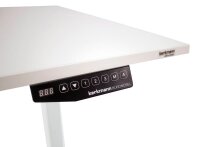 Kerkmann Move 1 elektrisch höhenverstellbarer Schreibtisch eiche rechteckig, T-Fuß-Gestell weiß 120,0 x 80,0 cm