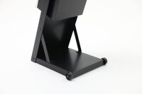update displays Prospektständer Outdoor BLACK schwarz DIN A4 2 Fächer 33,9 x 39,4 x 125,6 cm, 1 St.