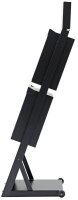 update displays Prospektständer Outdoor BLACK schwarz DIN A4 2 Fächer 33,9 x 39,4 x 125,6 cm, 1 St.
