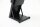 update displays Prospektständer Outdoor BLACK schwarz DIN A4 2 Fächer 33,9 x 39,4 x 125,6 cm, 1 St.