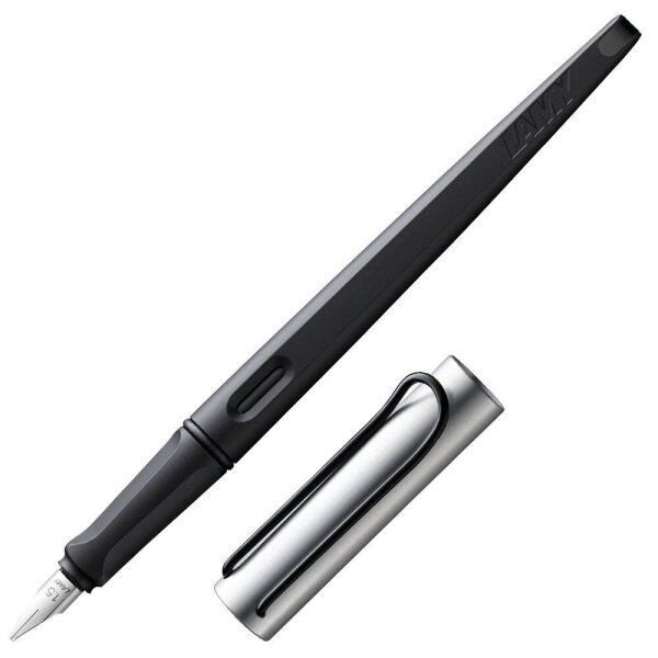LAMY joy 011 AL Patronenfüller schwarz/Aluminium B (breit) 1,5 mm, 1 St.