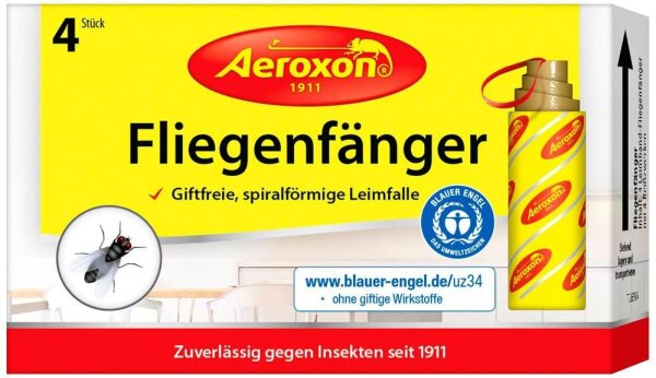 Aeroxon Fliegenfänger gelb, 4 St.