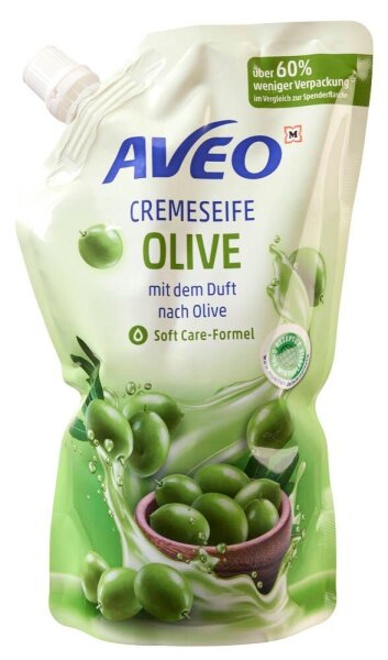 AVEO CREMESEIFE OLIVE  Flüssigseife Nachfüllpackung 500 ml, 1 St.
