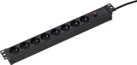 as-Schwabe 19 Zoll RACK 8-fach Steckdosenleiste für...