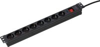 as-Schwabe 19 Zoll RACK 8-fach Steckdosenleiste für...
