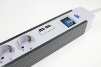 as-Schwabe FLASH 6-fach Steckdosenleiste 1,5 m weiß