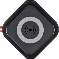 as-Schwabe QI-Wireless Ladestation 12-fach Steckdosenturm 2,0 m schwarz mit USB-Buchse
