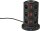 as-Schwabe QI-Wireless Ladestation 12-fach Steckdosenturm 2,0 m schwarz mit USB-Buchse
