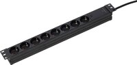 as-Schwabe 19 Zoll RACK 8-fach Steckdosenleiste für...
