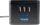 as-Schwabe QI-Wireless Ladestation 2-fach Steckdosenturm 1,5 m schwarz mit USB-Buchse