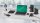 as-Schwabe QI-Wireless Ladestation 2-fach Steckdosenturm 1,5 m schwarz mit USB-Buchse