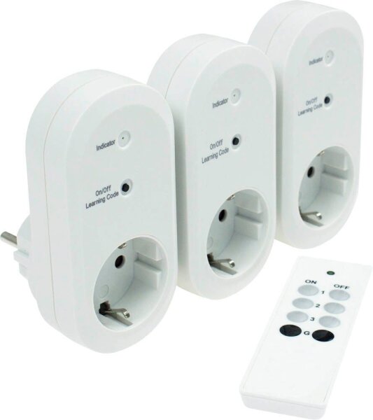 as-Schwabe Funk-Steckdosenadapter-Set, 1 St.