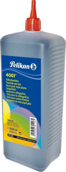 Pelikan Füllertinte-Nachfüllflasche 4001 schwarz 1000,0 ml, 1 St.