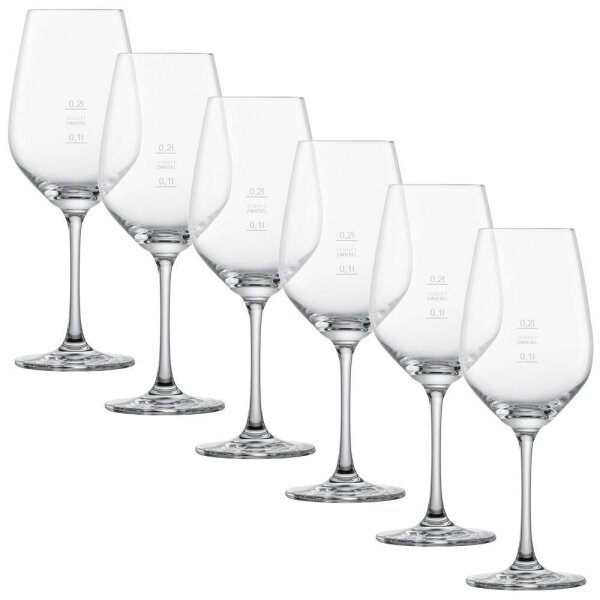 Schott Zwiesel Rotweingläser Vina 100,0 und 200,0 ml, 6 St.