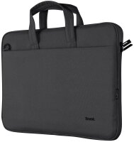 Trust Laptoptasche Bologna Slim Kunstfaser schwarz 24447 bis 40,6 cm (16 Zoll)