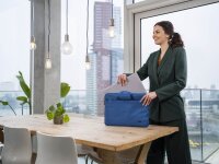 Trust Laptoptasche Bologna Slim Kunstfaser blau 24448 bis 40,6 cm (16 Zoll)