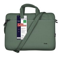 Trust Laptoptasche Bologna Slim Kunstfaser grün...