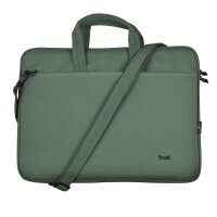 Trust Laptoptasche Bologna Slim Kunstfaser grün...