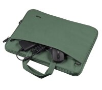 Trust Laptoptasche Bologna Slim Kunstfaser grün 24450 bis 40,6 cm (16 Zoll)