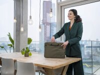 Trust Laptoptasche Bologna Slim Kunstfaser grün 24450 bis 40,6 cm (16 Zoll)