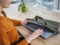 Trust Laptoptasche Bologna Slim Kunstfaser grün 24450 bis 40,6 cm (16 Zoll)