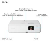 EPSON CO-FH01, 3LCD Full HD-Beamer, 3.000 ANSI-Lumen