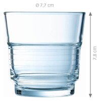 ARCOROC Trinkgläser Spirale FB20 200,0 ml, 6 St.