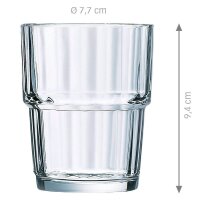 ARCOROC Trinkgläser Norvege FB25 250,0 ml, 6 St.