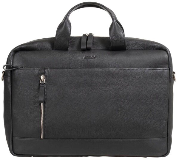 Alassio Laptoptasche TIBER Leder schwarz 47034 bis 38,1 cm (15 Zoll)