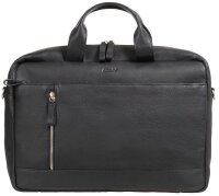 Alassio Laptoptasche TIBER Leder schwarz 47034 bis 38,1...