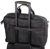 Alassio Laptoptasche TIBER Leder schwarz 47034 bis 38,1 cm (15 Zoll)