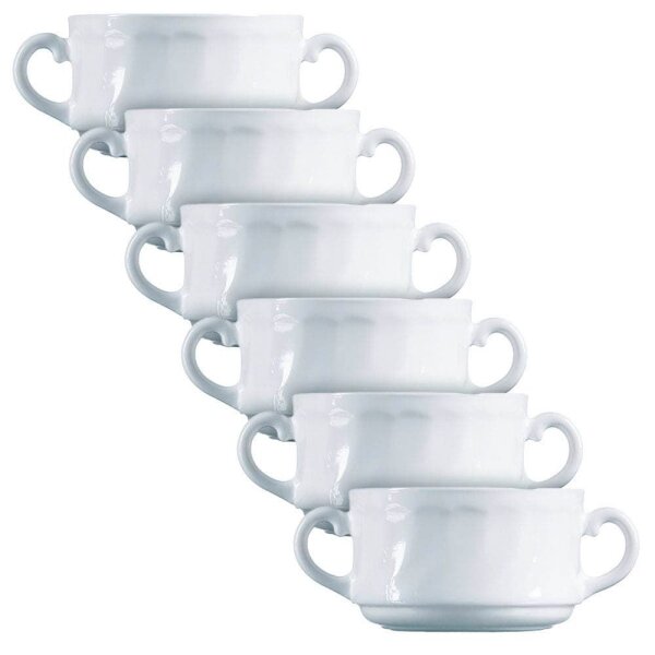 ARCOROC Suppentassen Trianon White weiß 300,0 ml, 6 St.