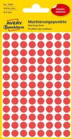 AVERY Zweckform Klebepunkte 3589 rot Ø 8,0 mm, 416...