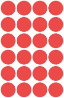 AVERY Zweckform Klebepunkte 3595 rot Ø 18,0 mm, 96...