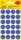 AVERY Zweckform Klebepunkte 3596 blau Ø 18,0 mm, 96 St.