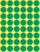 AVERY Zweckform Klebepunkte 3376 grün Ø 18,0...