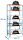 Simonrack Schwerlastregal MADERCLICK MEGAPLUS 5 8425437077524 orange, blau 120,0 x 40,0 x 200,0 cm