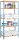 Simonrack Schwerlastregal MADERCLICK MEGAPLUS 5 8425437077524 orange, blau 120,0 x 40,0 x 200,0 cm
