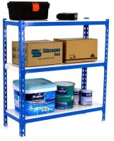 Simonrack Schwerlastregal SIMONCLICK 3 8425437084980 blau, weiß 90,0 x 30,0 x 100,0 cm