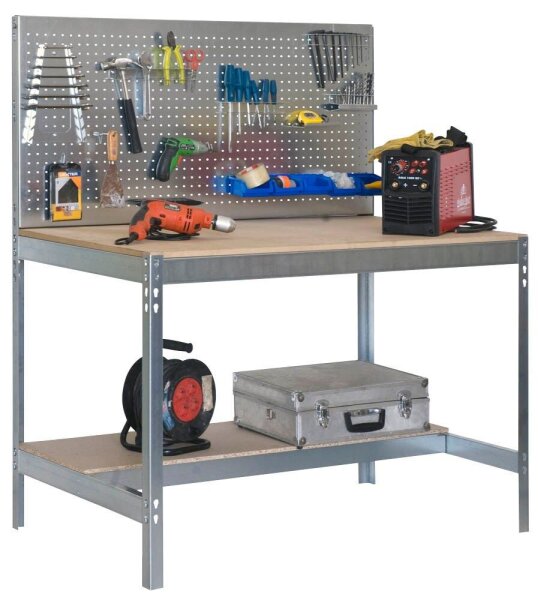 Simonrack Werkbank-Set SIMONWORK BT2 grau 121,0 x 61,0 x 144,5 cm