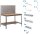 Simonrack Werkbank-Set SIMONWORK BT2 grau 121,0 x 61,0 x 144,5 cm