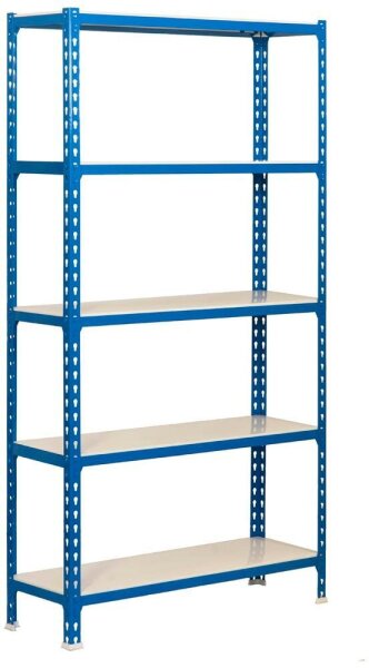 Simonrack Schwerlastregal SIMONCLICK MEGAPLUS 5 8425437076831 blau, weiß 120,0 x 30,0 x 200,0 cm