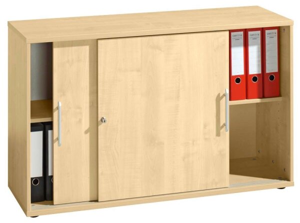 HAMMERBACHER Schiebetürenschrank, V1752S/3/3/RE ahorn 1 Fachboden 120,0 x 40,0 x 74,8 cm