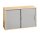 HAMMERBACHER Schiebetürenschrank, V1752S/3/S/RE ahorn, silber 1 Fachboden 120,0 x 40,0 x 74,8 cm