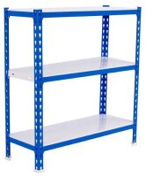 Simonrack Schwerlastregal SIMONCLICK 3 8425437085031 blau, weiß 90,0 x 40,0 x 100,0 cm