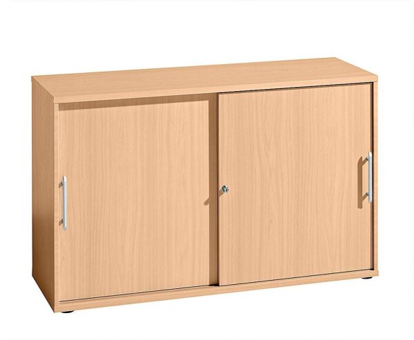 HAMMERBACHER Schiebetürenschrank, V1752S/6/6/RE buche 1 Fachboden 120,0 x 40,0 x 74,8 cm