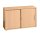 HAMMERBACHER Schiebetürenschrank, V1752S/6/6/RE buche 1 Fachboden 120,0 x 40,0 x 74,8 cm